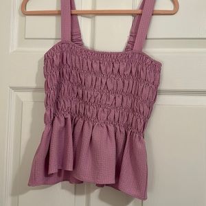 Lucy Paris Lavender Smocked Top